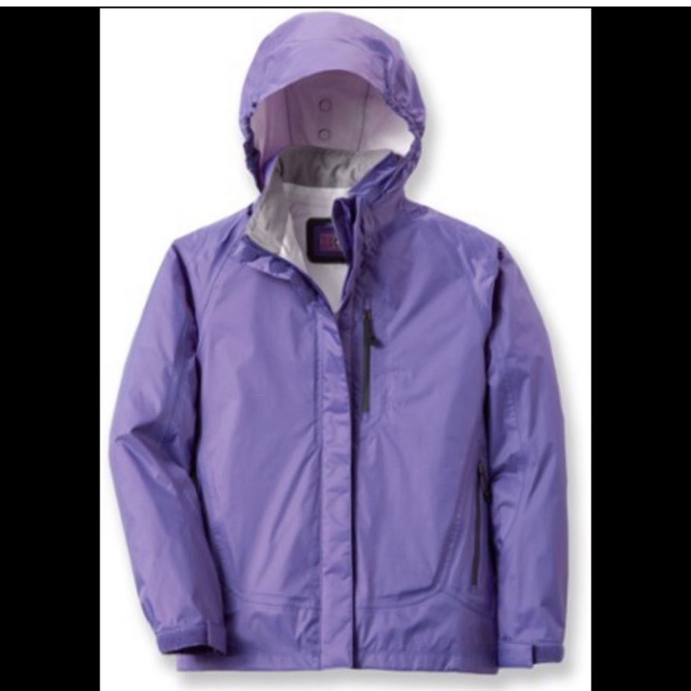 REI Kids Purple Hooded Raincoat